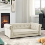 Stylish and Durable Rectangle Pet Bed for Medium and Large Dogs_0