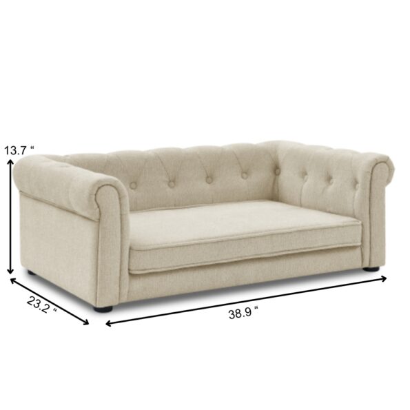 Stylish and Durable Rectangle Pet Bed for Medium and Large Dogs_7