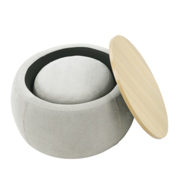 Multi Functional Round Storage Ottoman_4