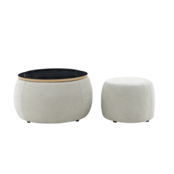 Multi Functional Round Storage Ottoman_5