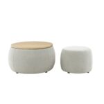 Multi Functional Round Storage Ottoman_0