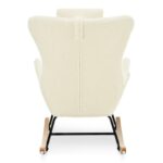 Teddy Upholstered Rocker Glider Chair for Comfortable Nursery Time_0