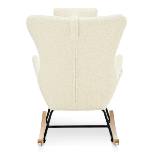 Teddy Upholstered Rocker Glider Chair for Comfortable Nursery Time_7