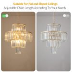 19.7 Inch Modern Crystal Chandelier – Pendant Light Fixture_0