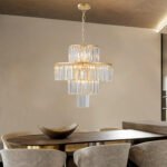 19.7 Inch Modern Crystal Chandelier – Pendant Light Fixture_0
