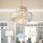 19.7 Inch Modern Crystal Chandelier – Pendant Light Fixture_0