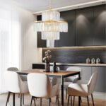 19.7 Inch Modern Crystal Chandelier – Pendant Light Fixture_0