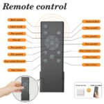 Modern Industrial Low-Profile Ceiling Fan with Lights and Remote Control_0