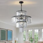 Modern Luxury Crystal Chandelier – Black_0