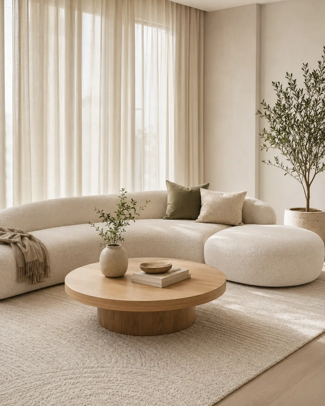 Warm contemporary living room furniture